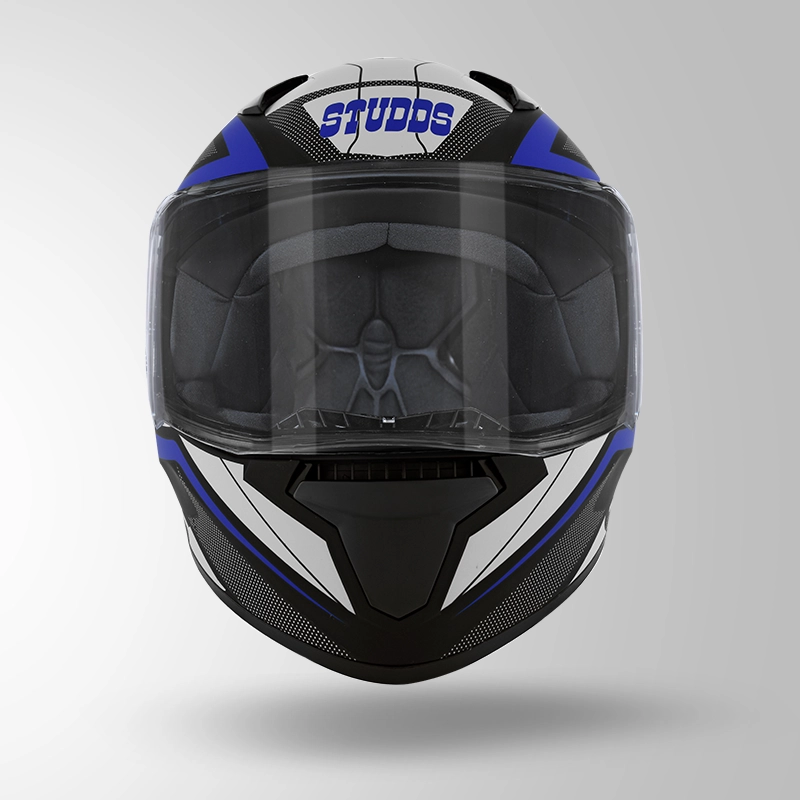 THUNDER D4 DECOR MATT BLACK & BLUE WITH SPOILER